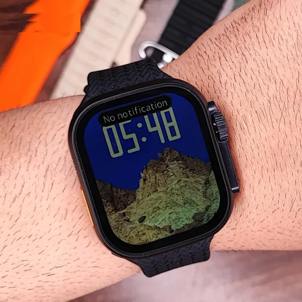 ساعت هوشمند 50 میلی متری اسمارت واچ مدل WISME-M2 با بند سیلیکونی به همراه هدفون