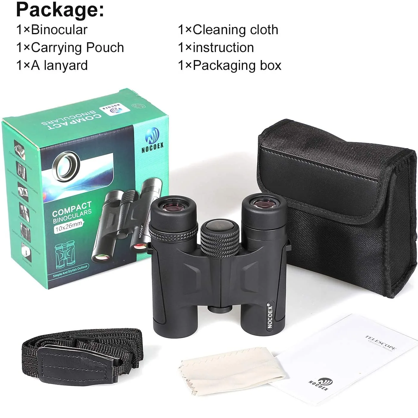 دوربین دوچشمی ناکوایکس مدل ex-6119