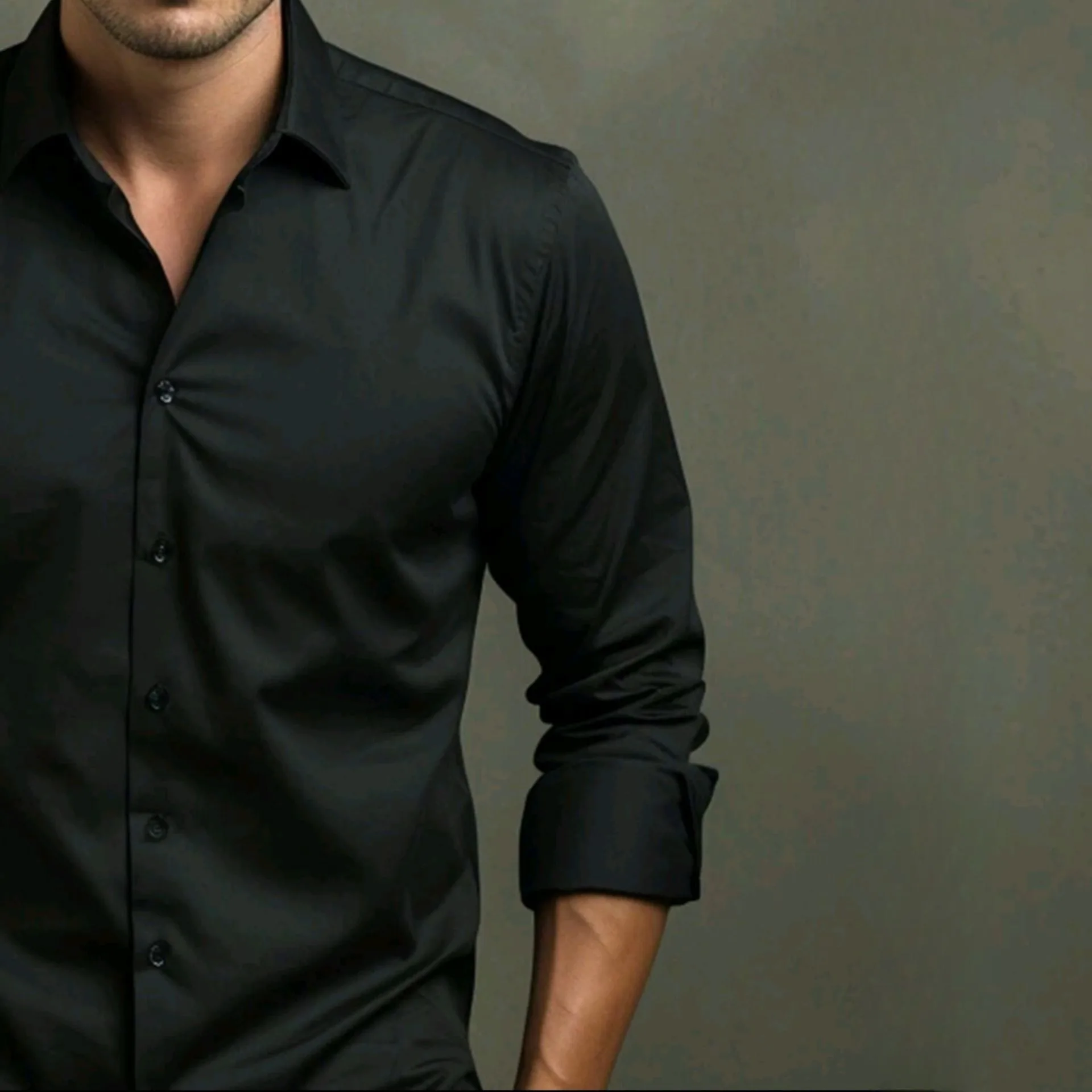 پیراهن آستین بلند مردانه ابراف مدل دوشین