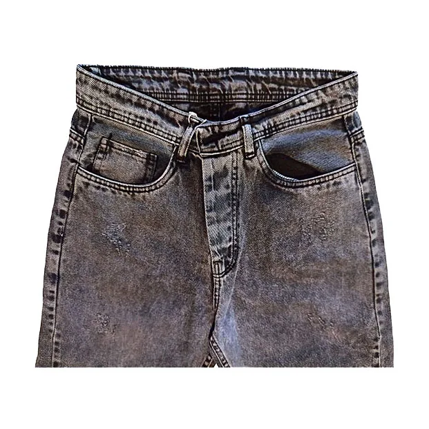 شلوار جین مردانه مدل مام فیت زاپدار