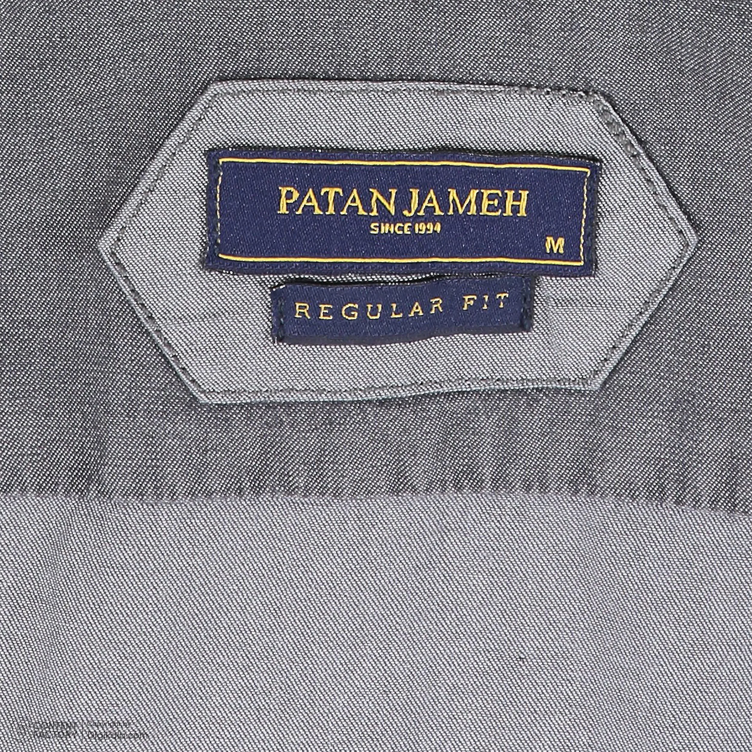 پیراهن آستین کوتاه یقه برگردان مردانه پاتن جامه مدل 04MC8028