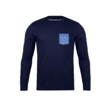 تی شرت آستین بلند مردانه رانژ مدل   جیب دار 22RA02D07M-2505-01