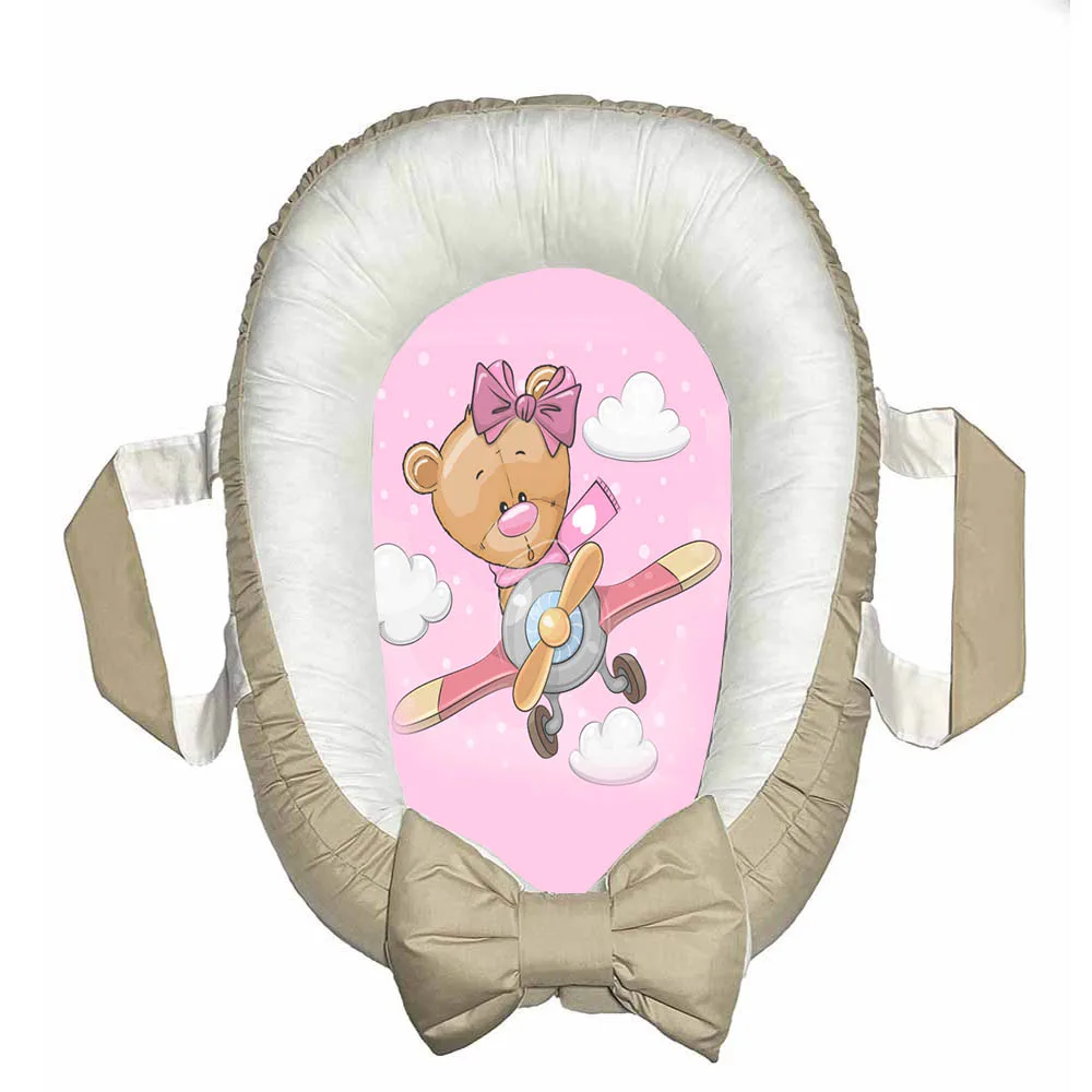 تشک غلت گیر نوزاد پادآفرین مدل خرس طرح حرف L