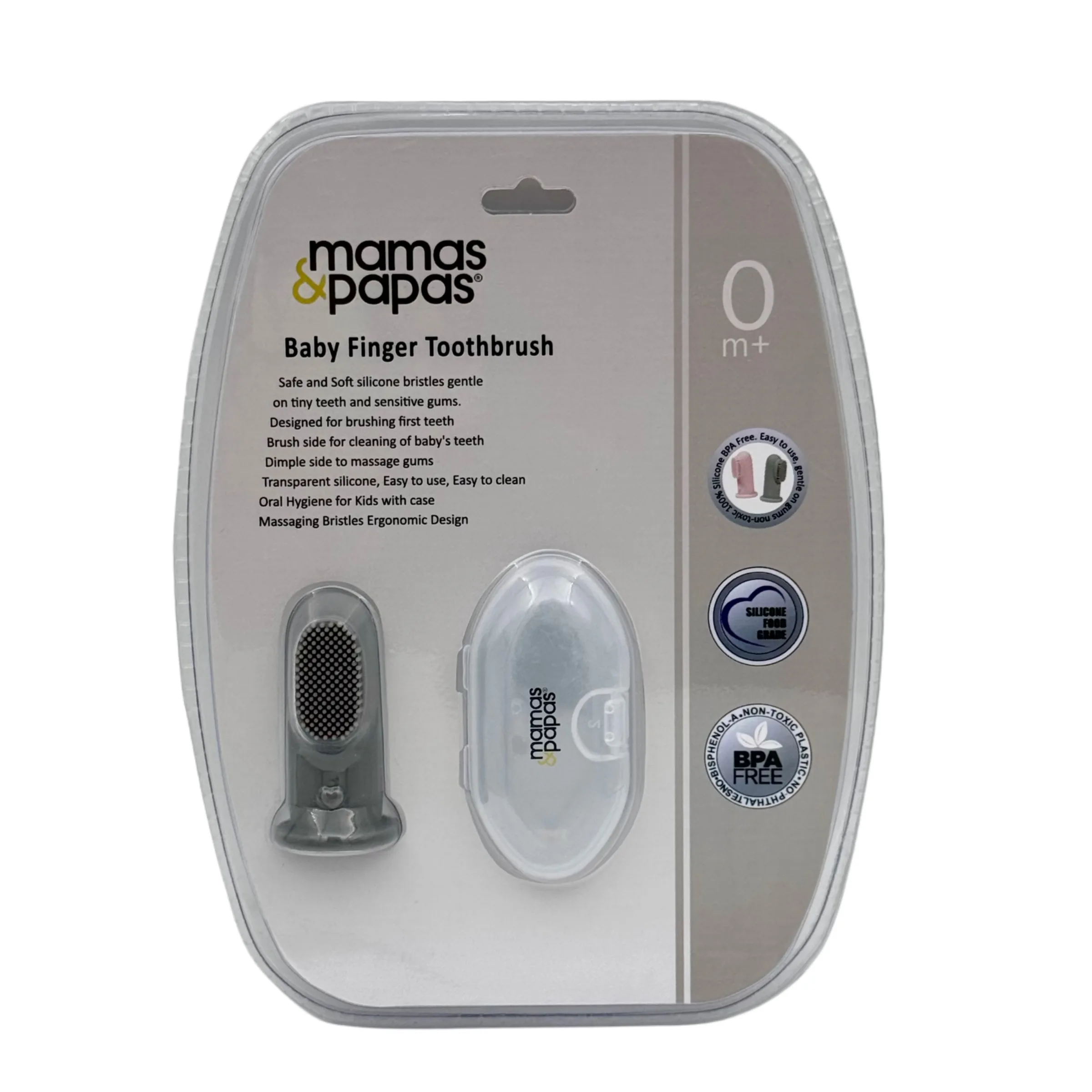 مسواک انگشتی کودک ماماس اند پاپاس مدل +0m