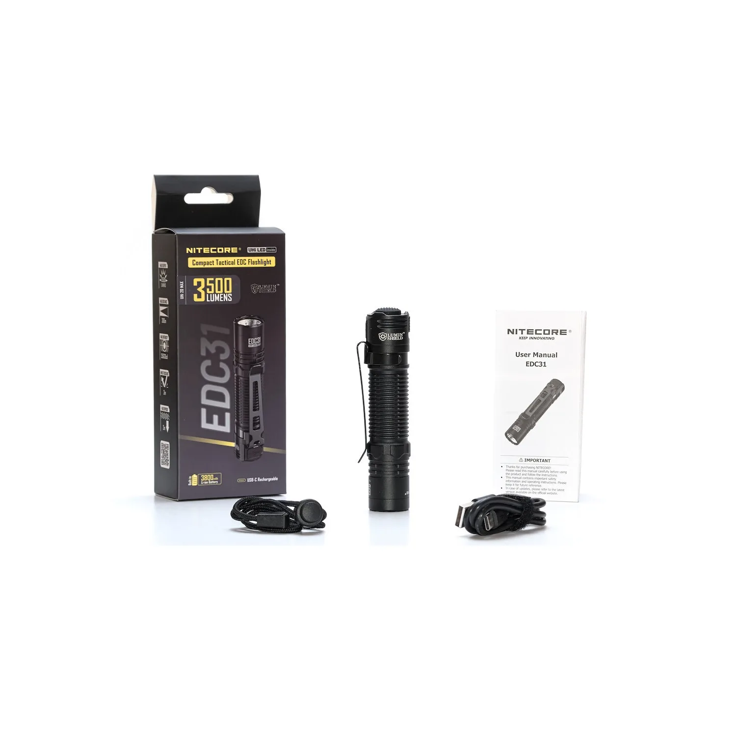 چراغ قوه دستی نایت کر مدل EDC31 با نور مهتابی