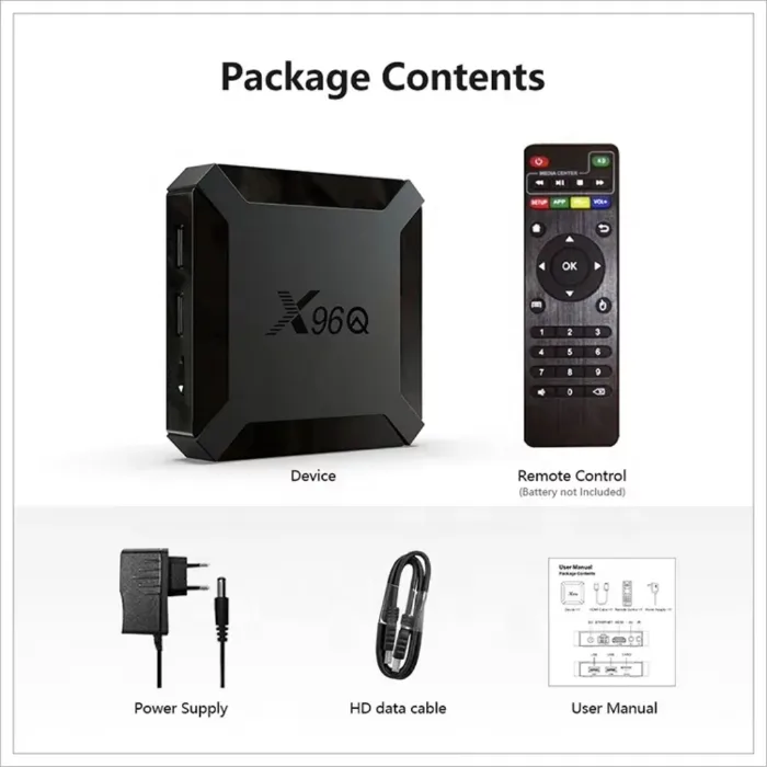 اندرویدباکس ايكس96 مدل X96Q 2/16 android 12.1