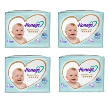 پوشک بچه هانیز مدل دابل سایز 3 مجموعه 4 عددی