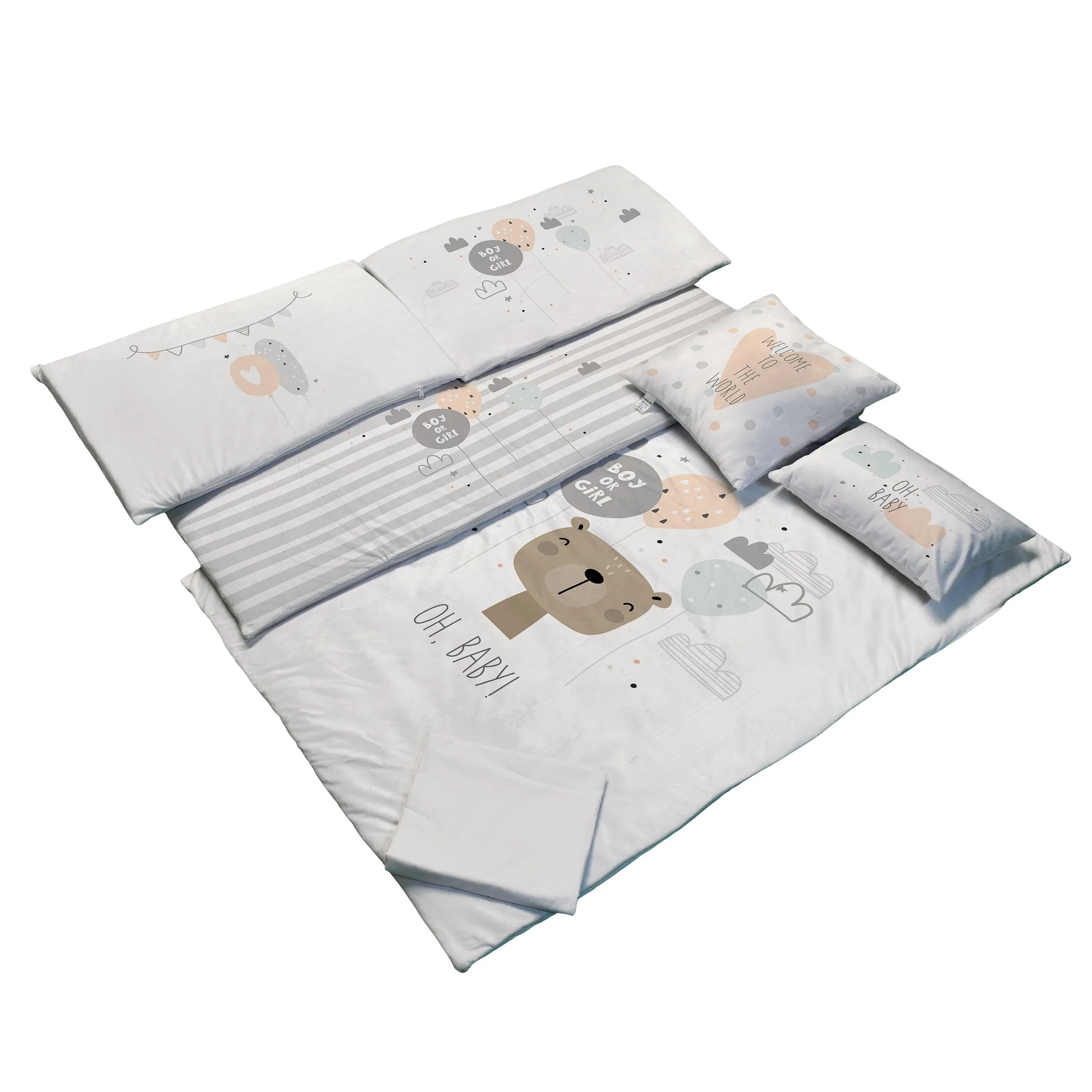 سرویس روتختی 7 تکه کودک مامزکیوتی مدل خرس کارتونیSK7