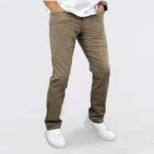 شلوار راسته مردانه سی اند ای مدل نخ کتان و لینن