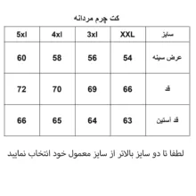 کت چرم مردانه مدل 1150-099