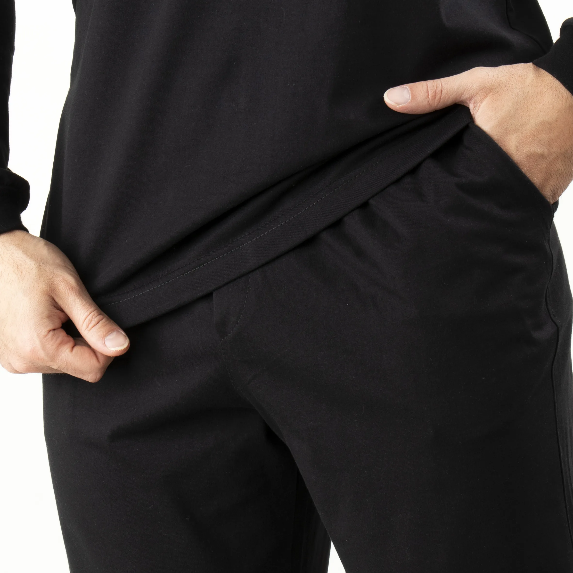 ست تی شرت و شلوار مردانه آریان نخ باف مدل Z17632