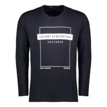 تی شرت آستین بلند مردانه باینت مدل 2261573-573 رنگ سرمه ای