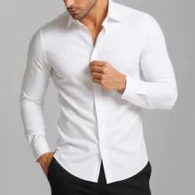 پیراهن آستین بلند مردانه ابراف مدل آبکام