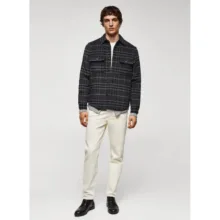 کت پاییزه مردانه مانگو مدل WOOL BLEND