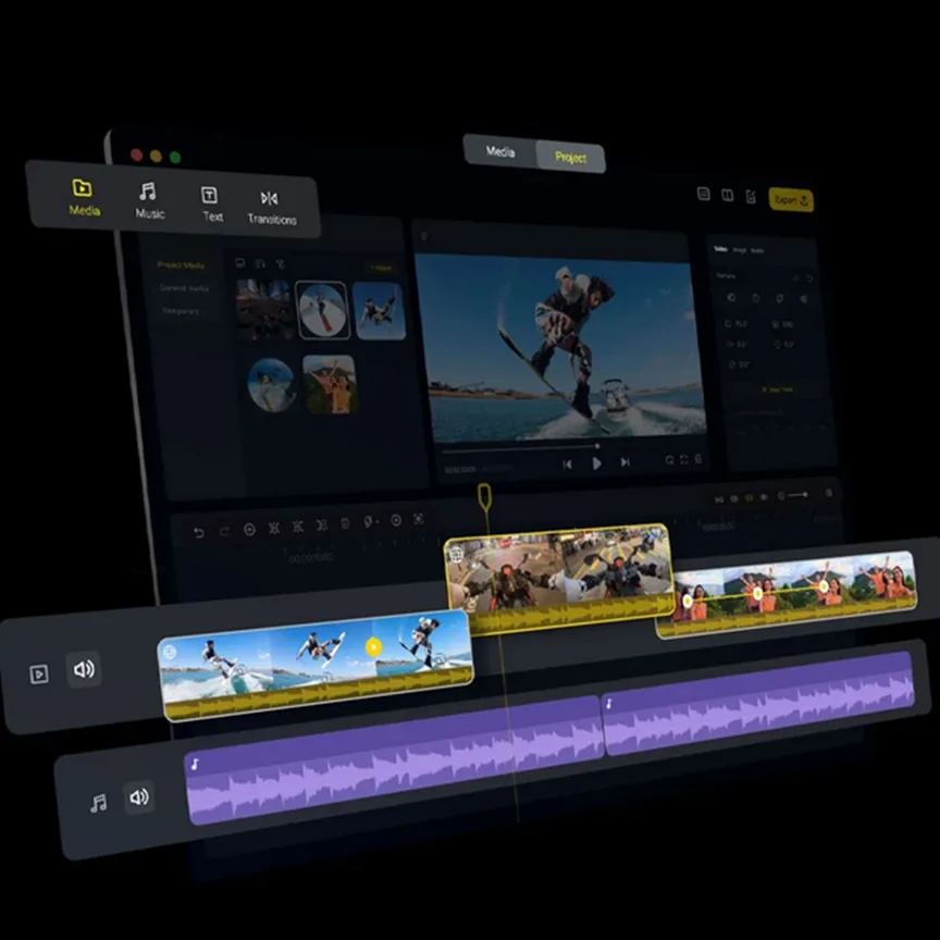 دوربین فیلم برداری ورزشی اینستا 360 مدل X4 به همراه مونوپاد 70 سانتیمتری