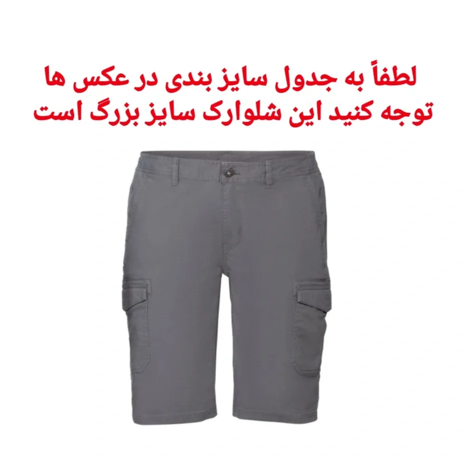 شلوارک مردانه مدل Li 19786495 رنگ طوسی