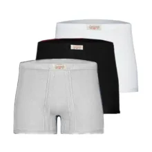 شورت مردانه پنبینه مدل نخ پنبه خالص صادراتی مجموعه 3 عددی