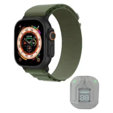 ساعت هوشمند مدل WS-73 ULTRA 2 به همراه هدفون بلوتوثی سنجش اکسیژن خون گام شمار