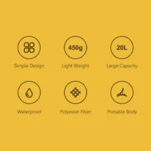 کوله پشتی شیائومی مدل simple polyster