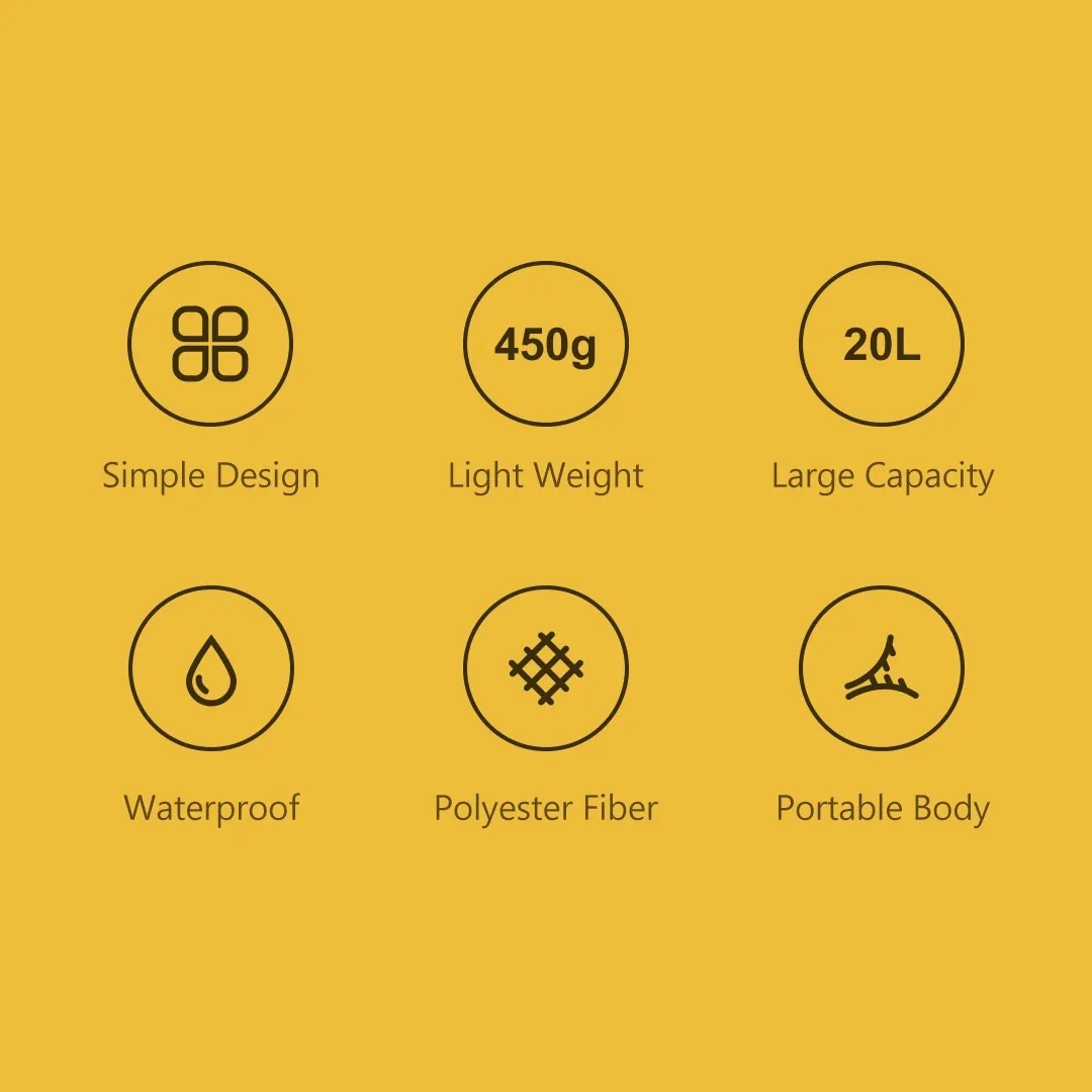 کوله پشتی شیائومی مدل simple polyster