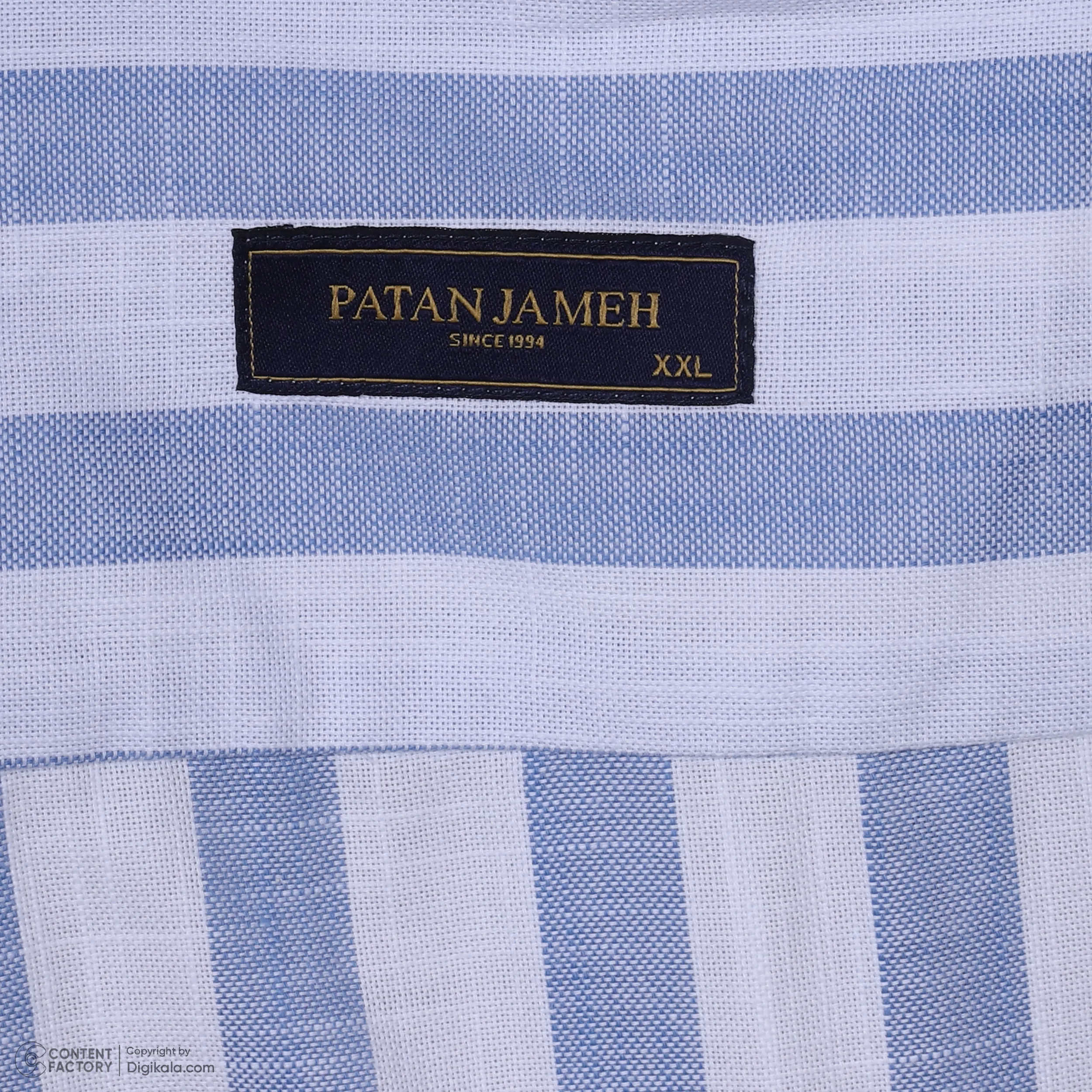 پیراهن آستین کوتاه یقه برگردان مردانه پاتن جامه مدل 04MC8028