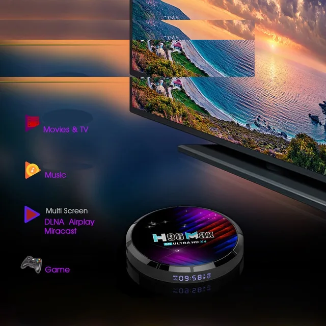 اندروید باکس اچ96 مدل X4 8k 4/64G