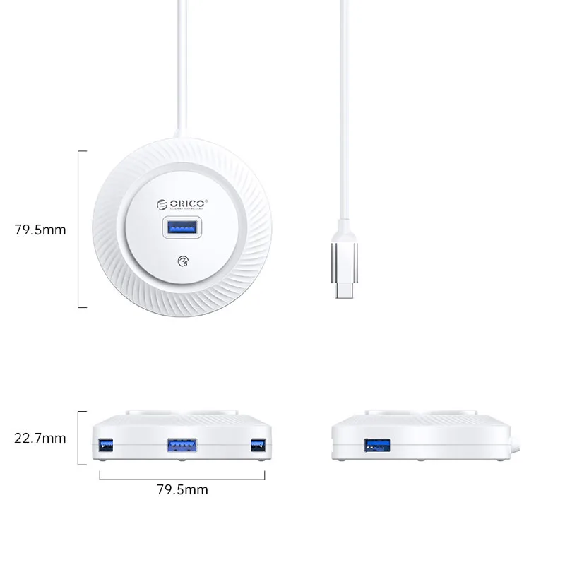 هاب 4 پورت USB-C اوریکو مدل YK1-C2-03