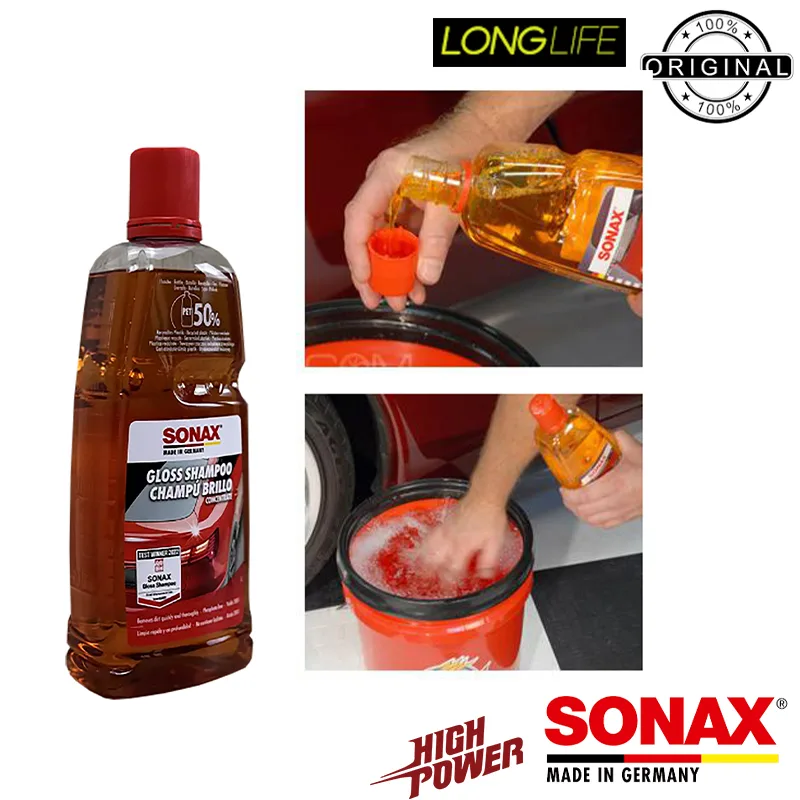 شامپو براق کننده خودرو سوناکس مدل SO-Gloss حجم 1000 میلی لیتر