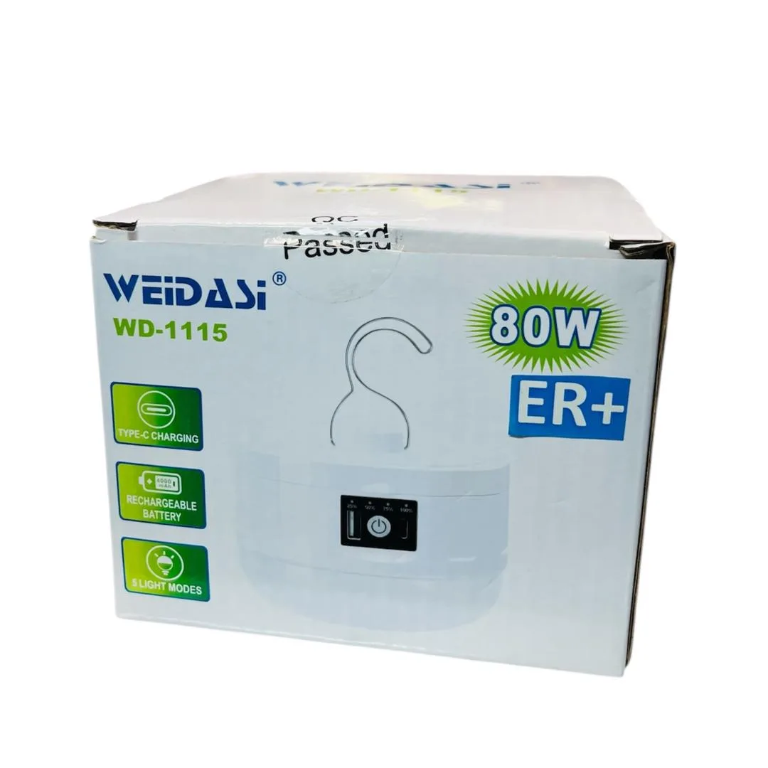 چراغ آویز چادر ویداسی مدل +ER با نور مهتابی