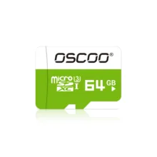 کارت حافظه MicroSD اوسکو مدل Green Series کلاس 10 استاندارد U3 سرعت 85mb/s ظرفیت 64 گیگابایت