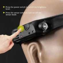 چراغ پیشانی مدل سنسوردار کد W683-3 با نور مهتابی