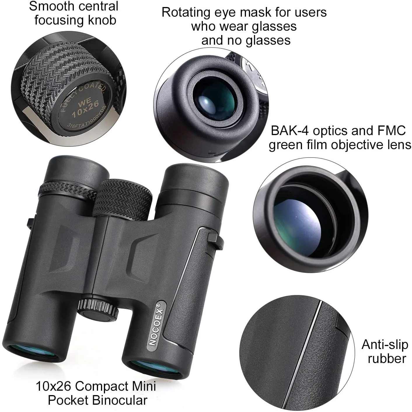 دوربین دوچشمی ناکوایکس مدل ex-6119