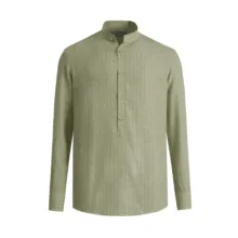 پیراهن آستین بلند یقه ایستاده مردانه کروم مدل 2510122