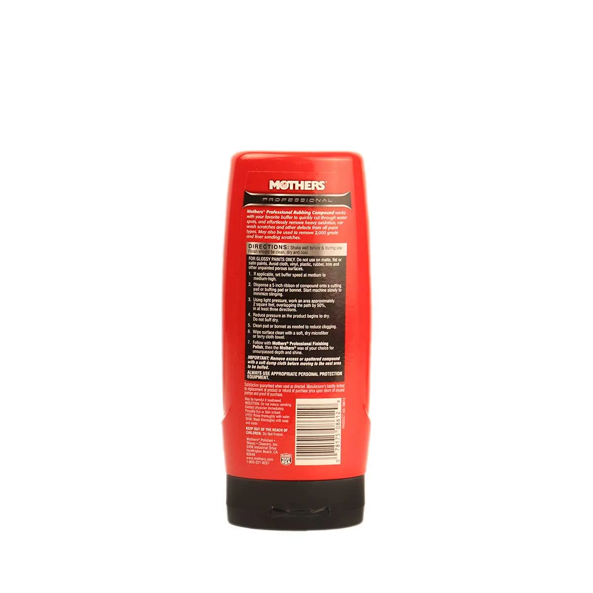 پولیش متوسط خودرو مادرز متوسط مدل Rubbing Compound کد 8612 حجم 355 میلی لیتر