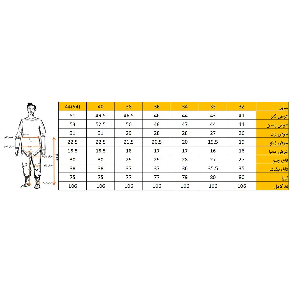 شلوار جین مردانه مدل راسته 07
