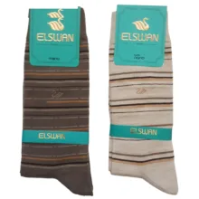 جوراب مردانه ال سون طرح رینگی کد PH41 مجموعه 6 عددی