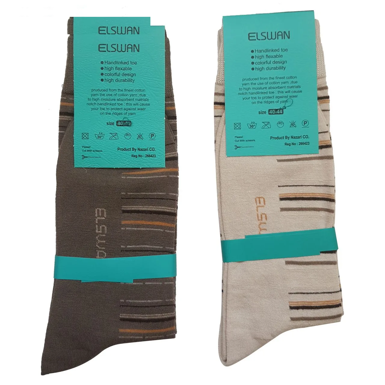 جوراب مردانه ال سون طرح رینگی کد PH41 مجموعه 6 عددی