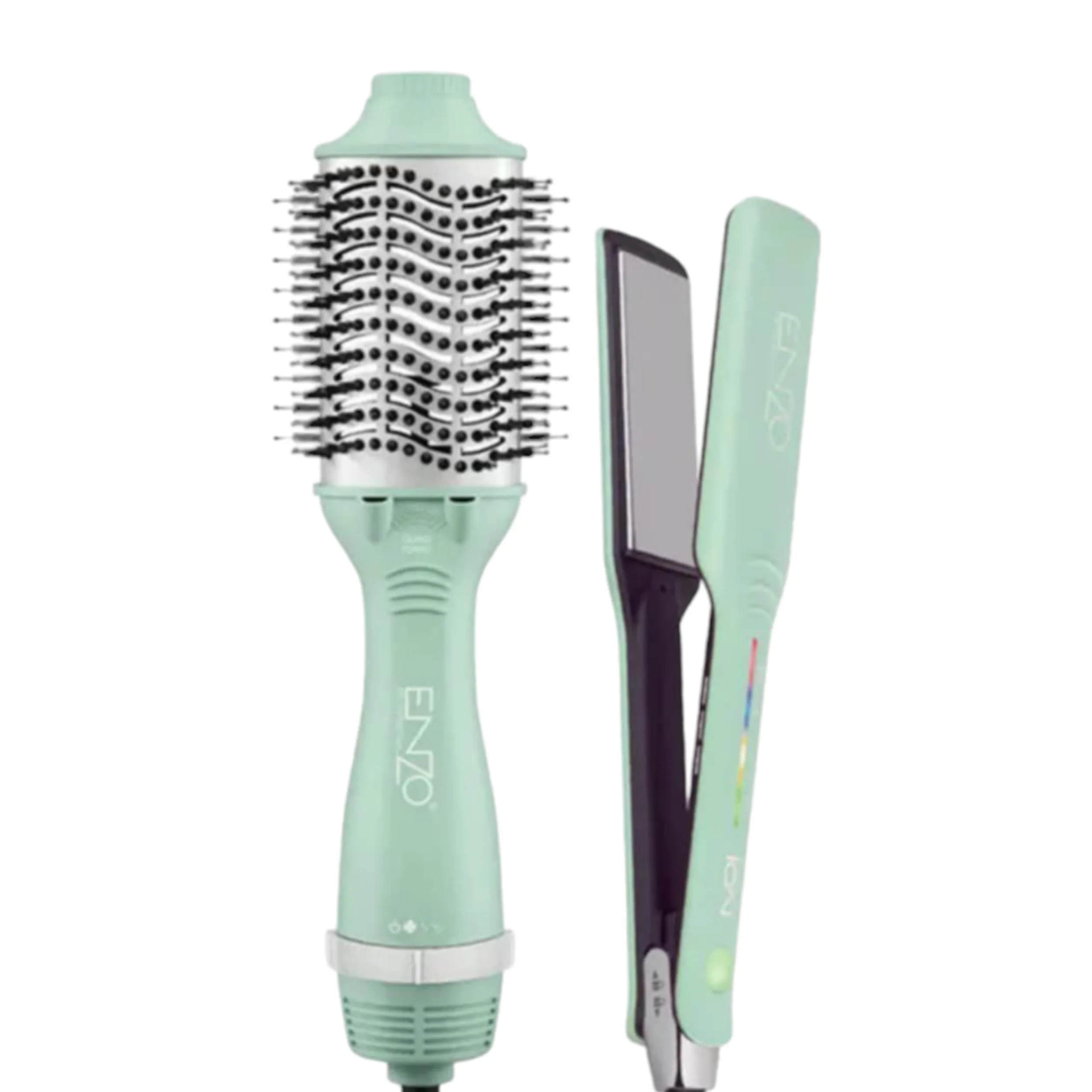 سشوار برس‌دار حالت‌دهنده 1500 وات انزو پروفیشینال مدل EN-511 به همراه اتو مو