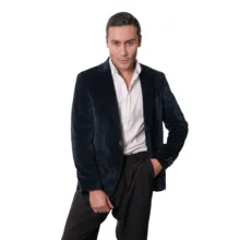 کت تک مردانه مدل مخمل کبریتی 1-1