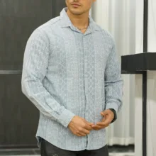 پیراهن آستین بلند مردانه مدل چاپ کد 1148-058