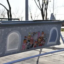 گهواره نوزاد شادی مدل مخمل طرح باغ وحش