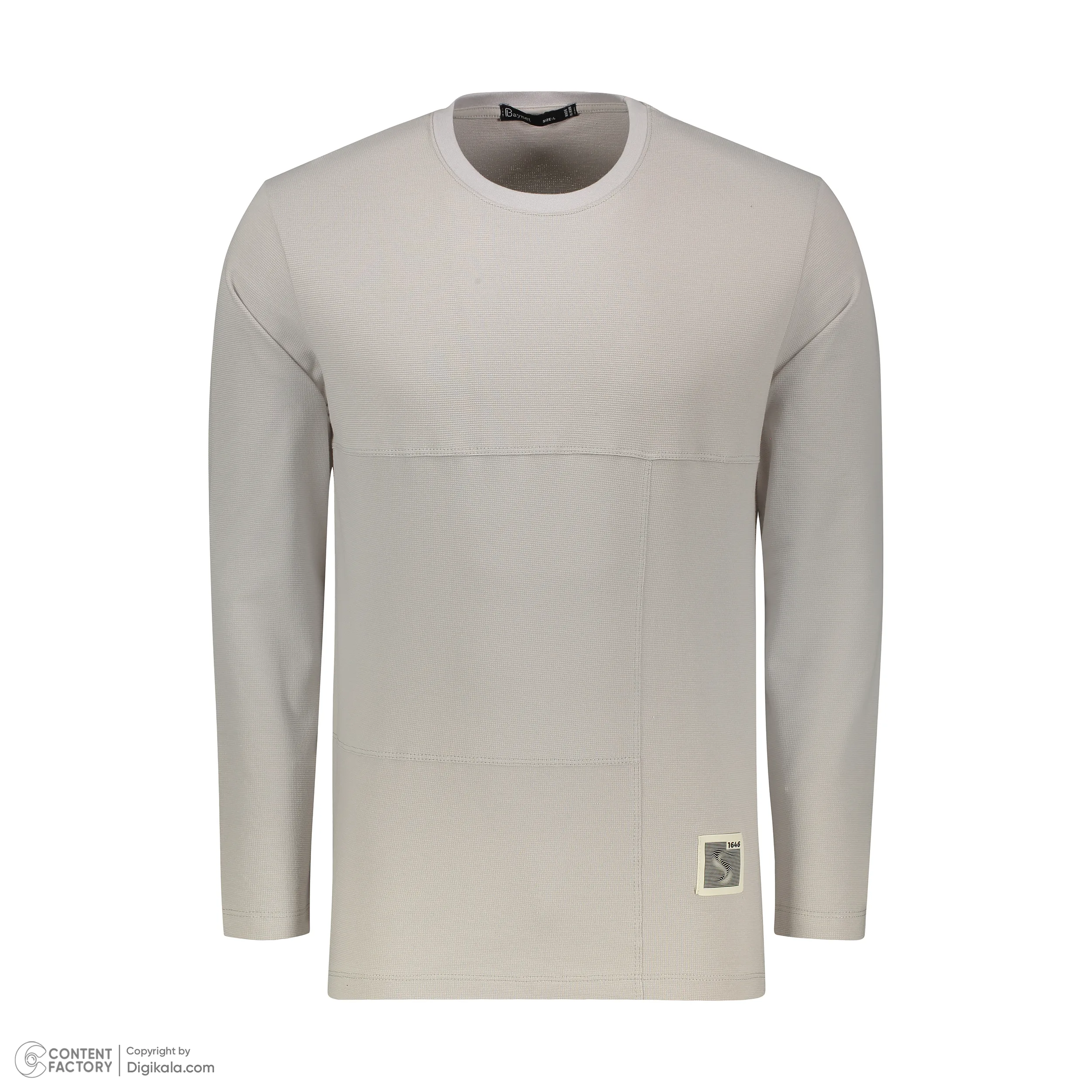 تیشرت آستین بلند یقه گرد مردانه باینت مدل 705