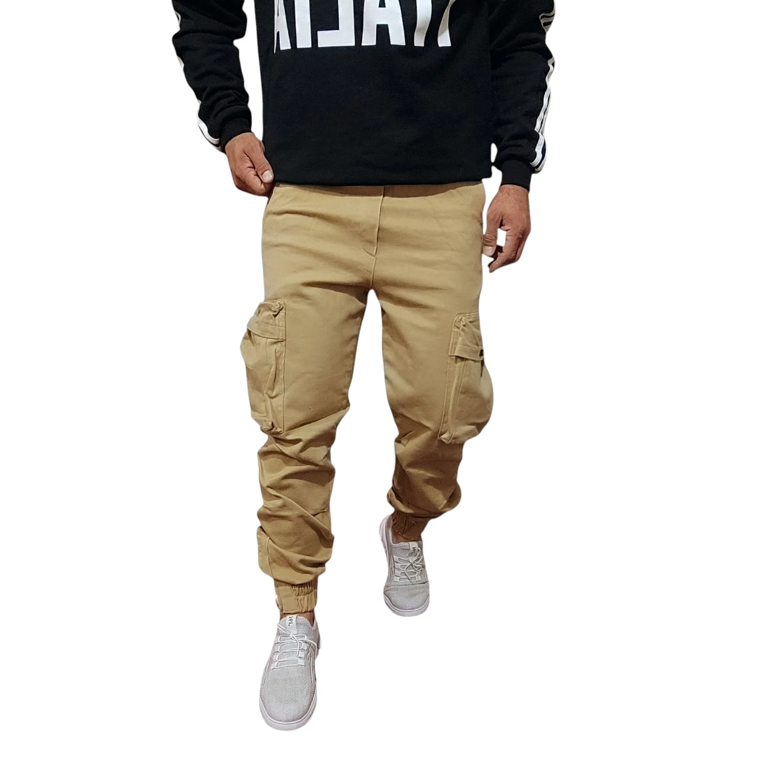 شلوار دم پا کش مردانه مدل جاگر شش جیب کد j1214