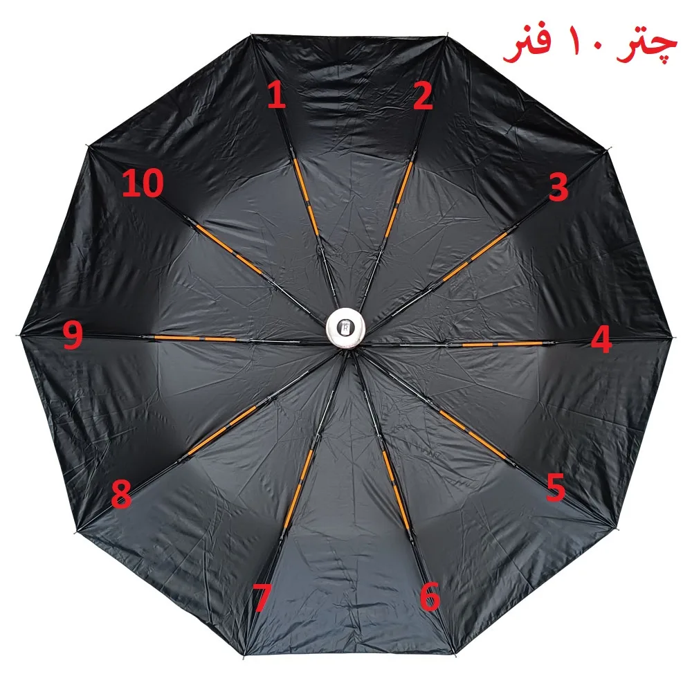 چتر 10 پره مدل دسته آر-آر دوبل وان قطر 116 سانتیمتر