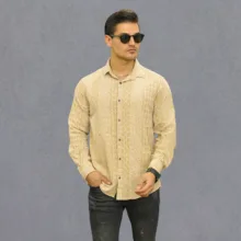 پیراهن آستین بلند مردانه مدل چاپ کد 1148-058