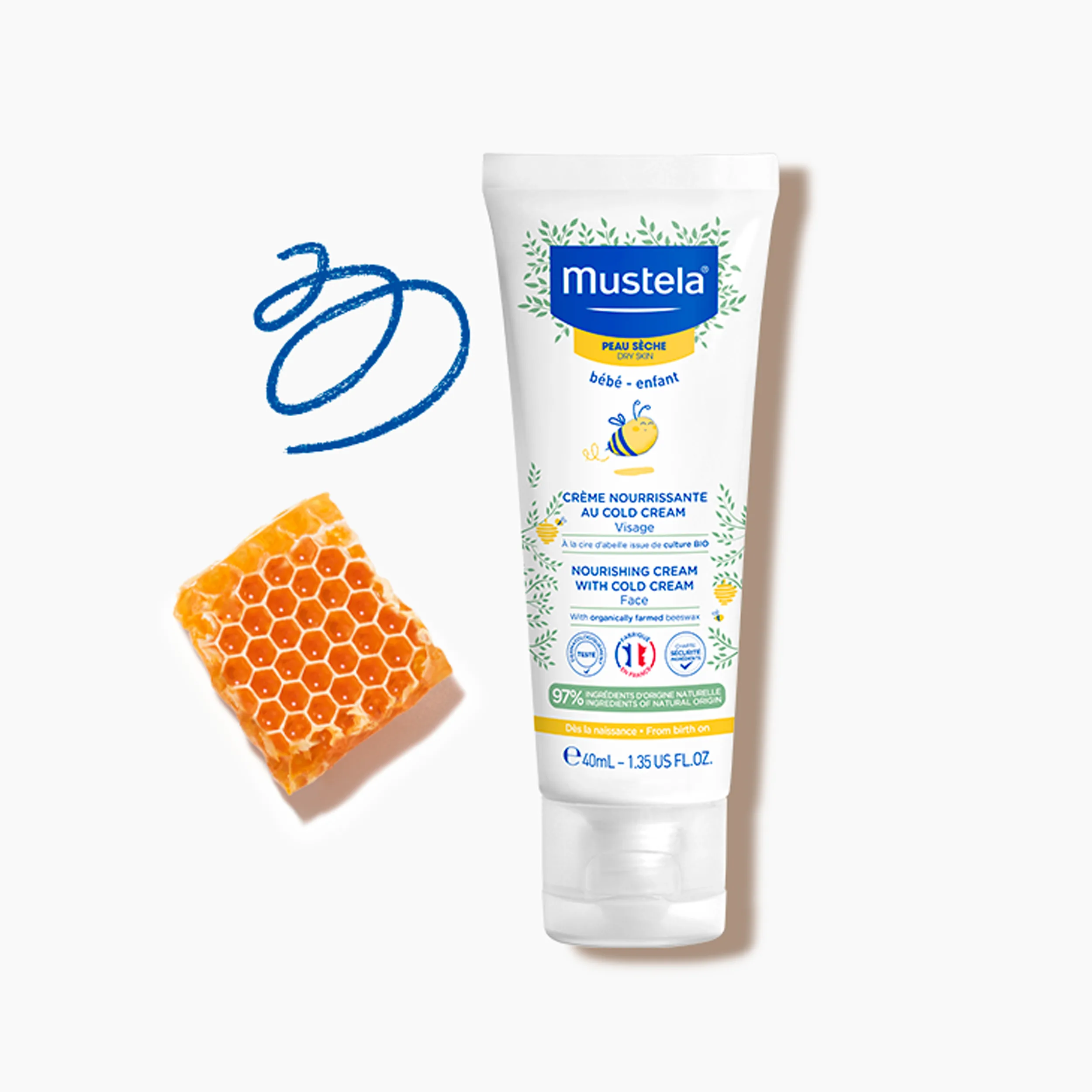 کرم مرطوب کننده موستلا مدل کلد کرم کد Mt6003 حجم 40 میلی لیتر