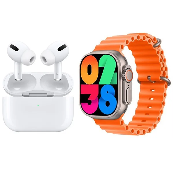 ساعت هوشمند مدل MK25 ULTRA به همراه هدفون