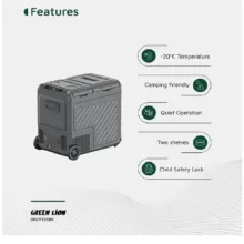 یخچال خودرو گرین لاین مدل GNCF55S ظرفیت 55 لیتر