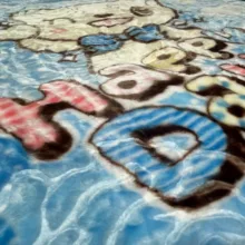 پتو کودک و نوزاد مدل پیشی هپی دی سایز 120x100 سانتی متر