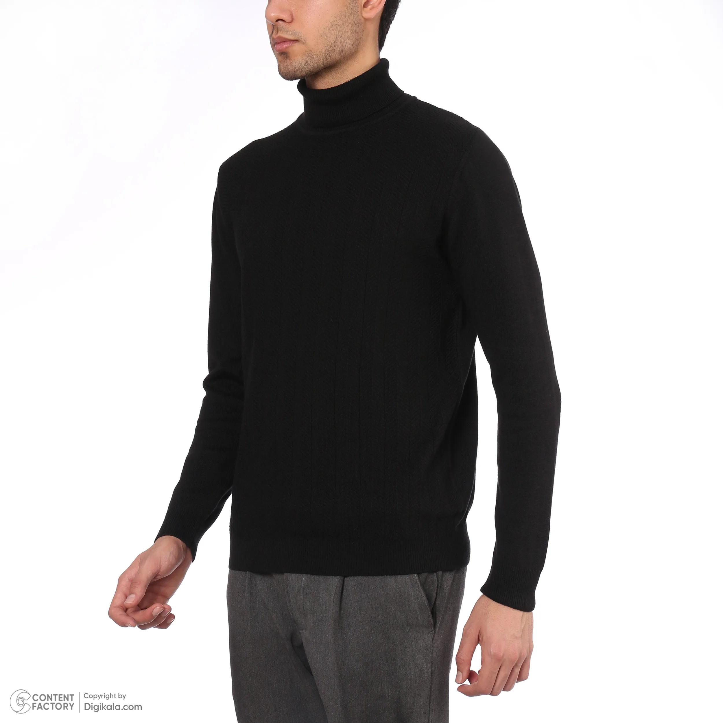پلیور یقه اسکی مردانه دیجی استایل اسنشیال مدل a23